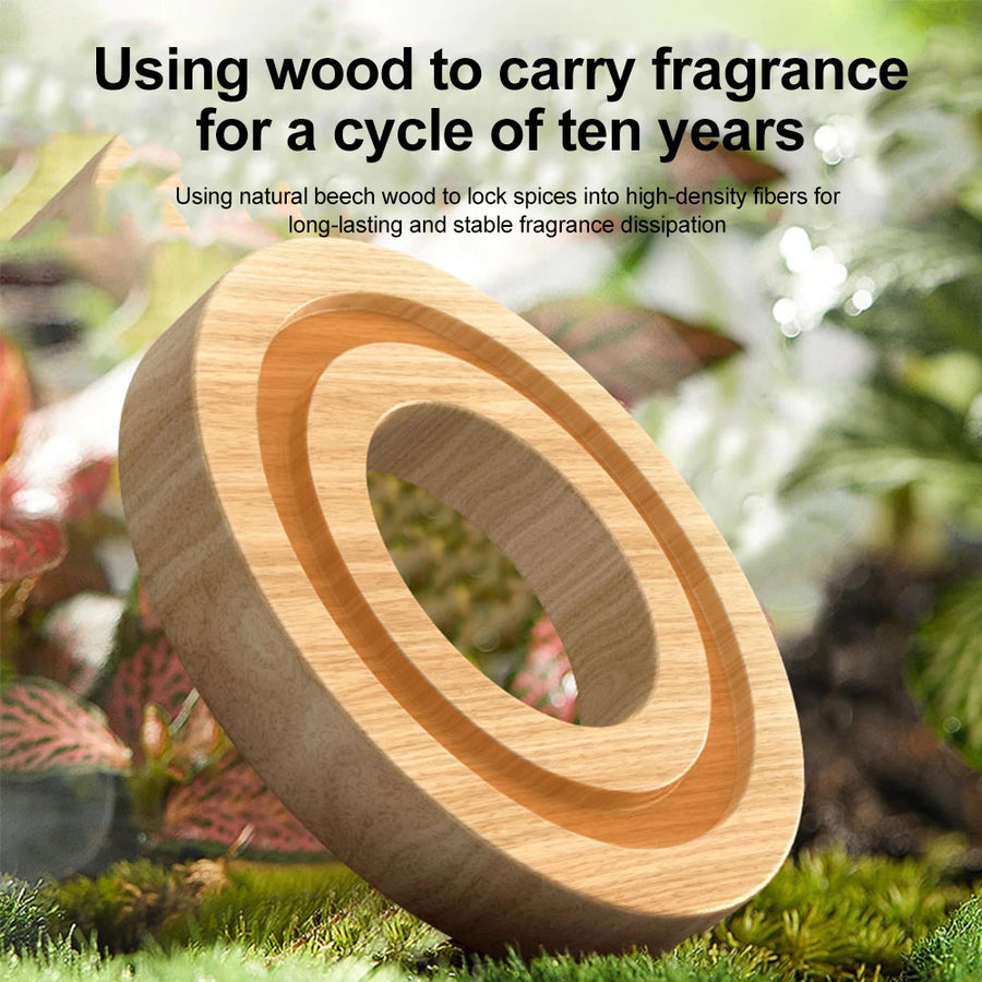 Solar Rotating Helicopter Solar Aromatherapy Car Air Freshener Alloy+ABS Wooden Aromatherapy Car Aromatherapy