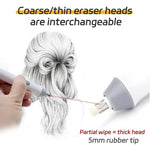 Electric Erasers Less Rubber Crumb Thick/Thin Rubber can be Changed Simple Korean Stationery Safe and Efficient School Supplies