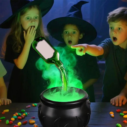 19.5/25cm Halloween Black Witch Bowl Magic Float Bottle And Diffuser Horror House Decoration For Halloween Party Scary Props