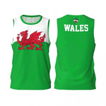Wales Flag Basketball Jersey Fashion Casual 3D National Emblem Printed Sports T Shirt Loose Quick Dry Breathable Mens Tees Tops