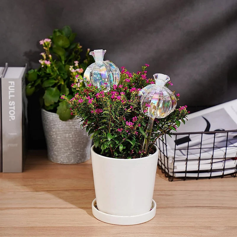 Glass Automatic Plant Watering Bulbs Shape Flower Plant Water Dripper Lightweight Houseplant Device Drip Irrigation System