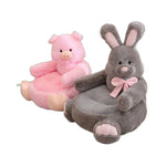 Children Sofa Seat Cartoon Lazy Sofa Decoration Animal Shaped Seat Cushion Plush Support Seat for Play Room Bedroom Living Room