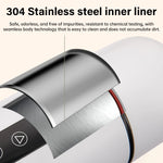 420ml Portable Car Heating Cup Electric Kettle 304 LED Smart Temperature Control Warmer Stirring Cup Heating Bottle Mixing Cup