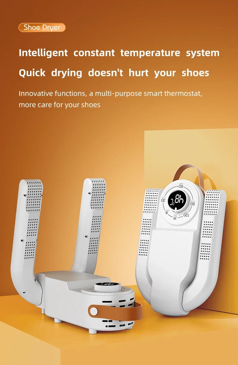 Intelligent Timer Shoe Dryer  Adjustable Dryer Quick Drying Deodorizing Sterilizing Shoe Dryer Household Shoe Warmer Heater