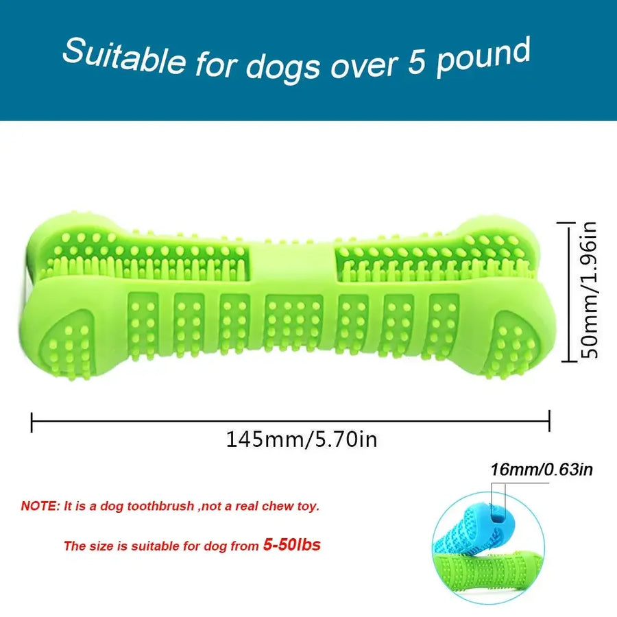 1PC Pet Chew Toy Soft Rubber Dog Toothbrushes Rubber Anti-biting Tooth Grinding Chew Stick for Small Dogs Training Pet Supplies