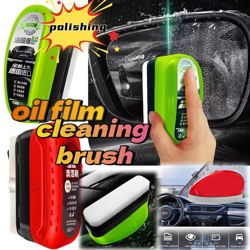 Window Cleaner Oil Film Brush Removal Cleaner Supplie Car Glass Oil Film Brush Glass Sponge Clean Glass Windshield Glass Scraper