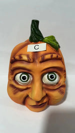 Home Halloween Atmosphere Fun Pumpkin Outdoor Decoration Ghost Party Pumpkin Six Monsters Resin Crafts Ugly Cute Ornaments New