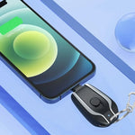 Mini Keychain Portable Charger 1500mAh Power Bank Ultra-Compact Battery Pack for Android IPhone Micro External Battery