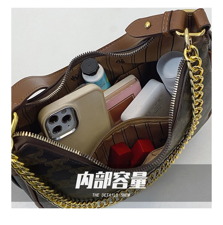 Classic Elegant Handbags For Ladies, Leather Tote Bag By Famous Designer, Women's Shoulder Bag Luxury Brand