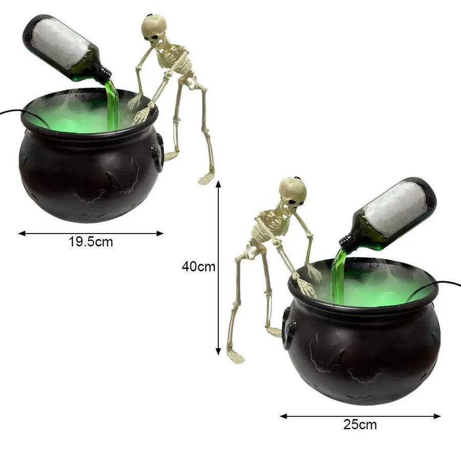 19.5/25cm Halloween Black Witch Bowl Magic Float Bottle And Diffuser Horror House Decoration For Halloween Party Scary Props