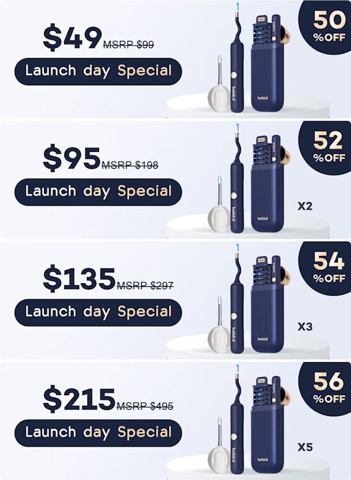 2025 New Arrival Bebird EarSight Plus I35R R37R D39R Visual Earpick Bendable & Affordable All-in-1 Ear Rod Earwax Removal Kits