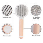 Cat Hair Cleaner Pet Accessories Cleaning and Beauty Products Self Cleaning Brush Pet Comb Plastic